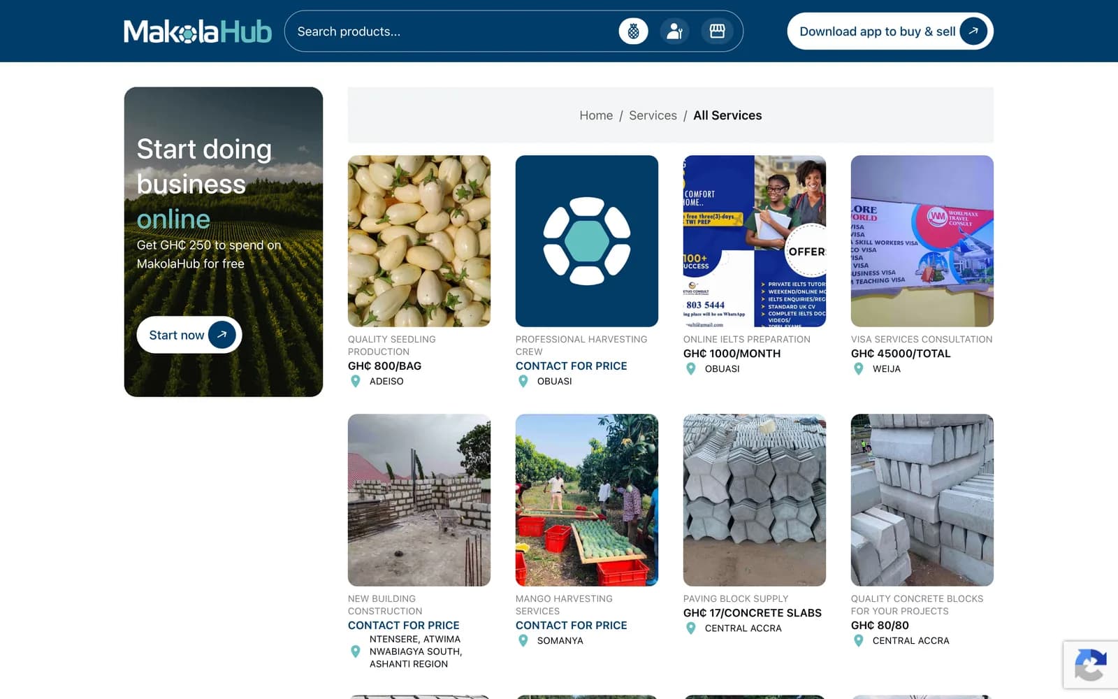 MakolaHub services directory