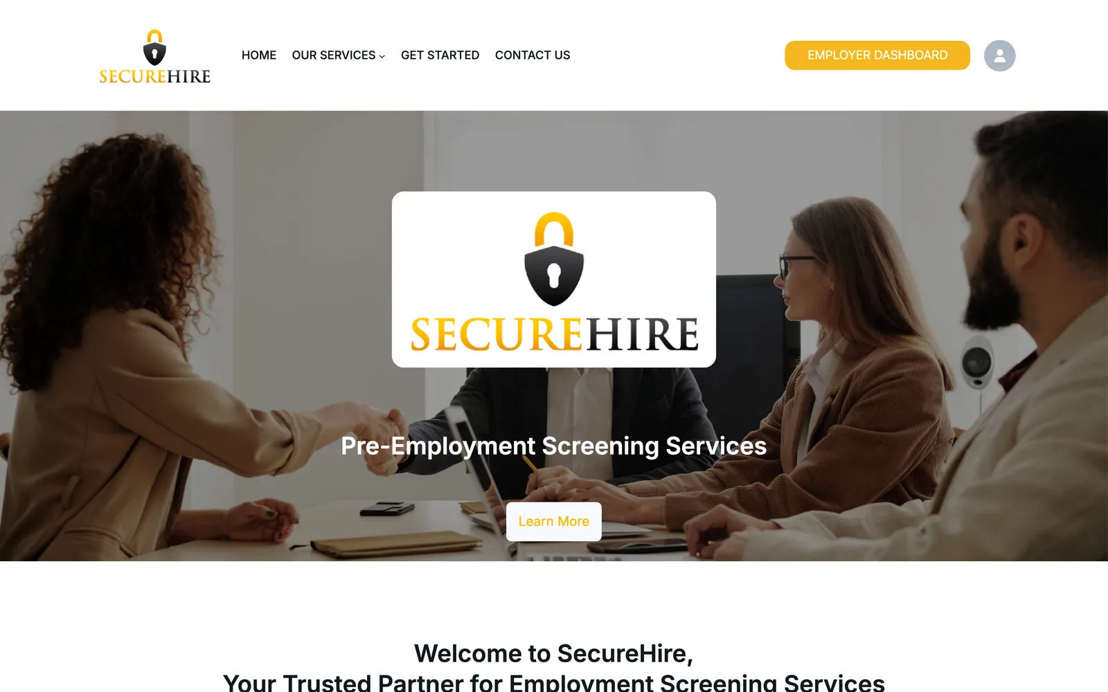 SecureHire interface
